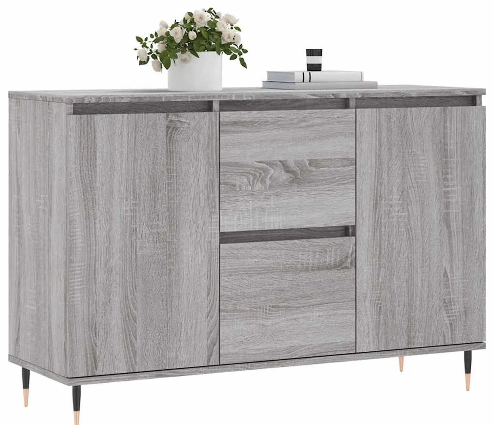 vidaXL Μπουφές Γκρι Sonoma 104 x 35 x 70 εκ. από Επεξεργασμένο Ξύλο