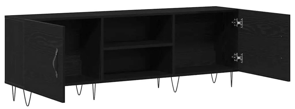 vidaXL Ντουλάπι TV Μαύρη δρυς 150 x 30 x 50 cm Επεξεργασμένο ξύλο
