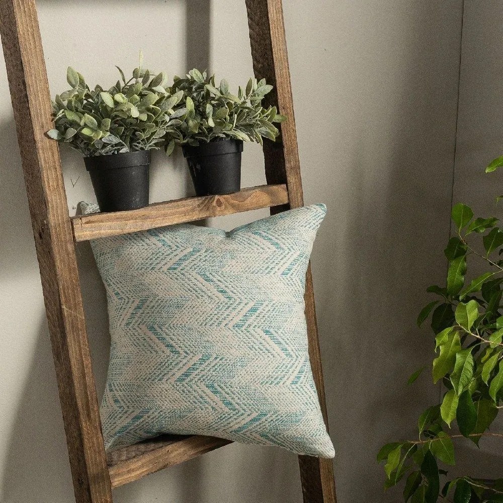 Μαξιλάρι Διακοσμητικό (Με Γέμιση) Siena 05 Blue Teoran 43X43 Cotton-Polyester