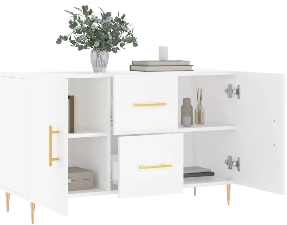 vidaXL Ντουλάπι Λευκό 100 x 36 x60 εκ. Επεξεργασμένο Ξύλο