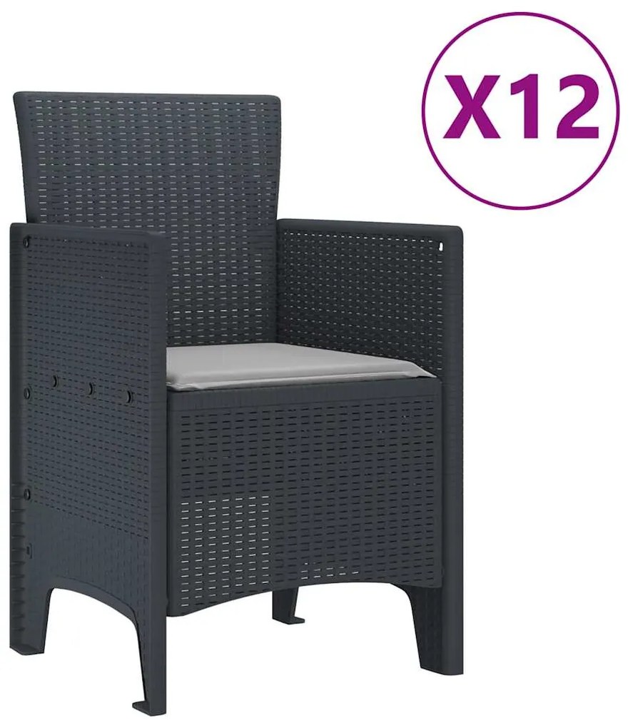 vidaXL Σετ Τραπεζαρίας Κήπου με Μαξιλάρια με μαξιλάρι 13 pcs
