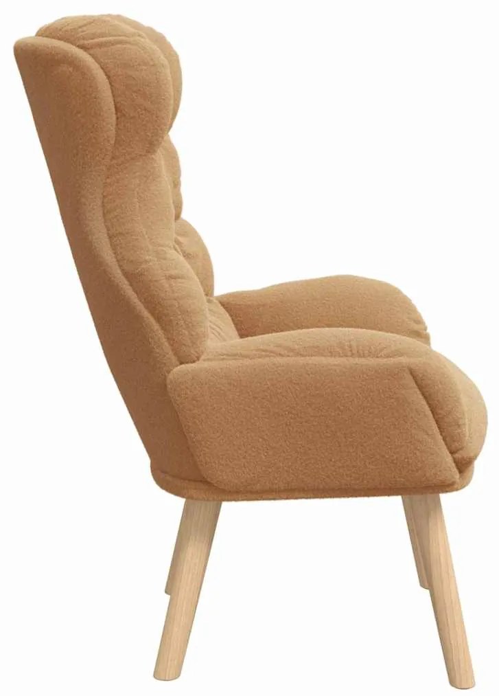 vidaXL Χαλαρωτική Πολυθρόνα Μπεζ 69 x 74 x 93 εκ. ύφασμα
