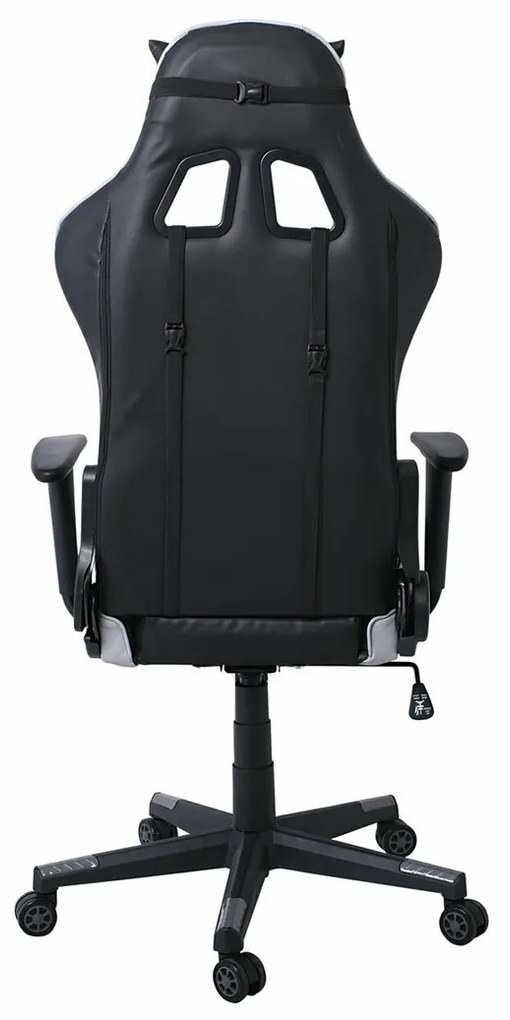 Καρέκλα gaming Mesa 312, Μαύρο, Γκρι, 125x70x67cm, 19 kg, Με μπράτσα, Με ρόδες, Μηχανισμός καρέκλας: Κλίση | Epipla1.gr