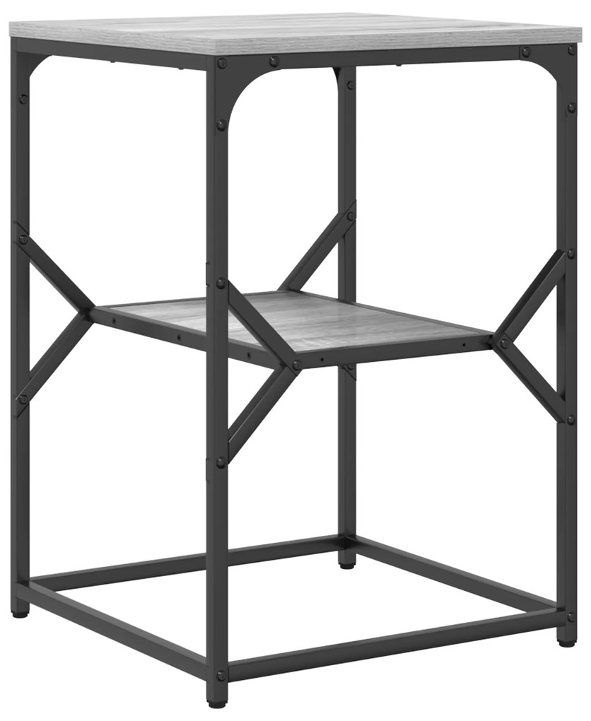 vidaXL Τραπέζι Πλευρικό Γκρι Σονομά 41x40x60 εκ Επεξεργασμένου Ξύλου