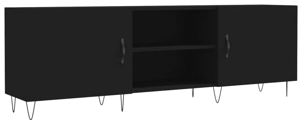 vidaXL Έπιπλο Τηλεόρασης Μαύρο 150x30x50 εκ. Επεξεργασμένο Ξύλο
