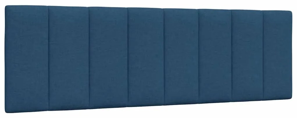 vidaXL Σκελετός Κρεβατιού Χωρίς Στρώμα Μπλε 160x200 εκ.Υφασμάτινο