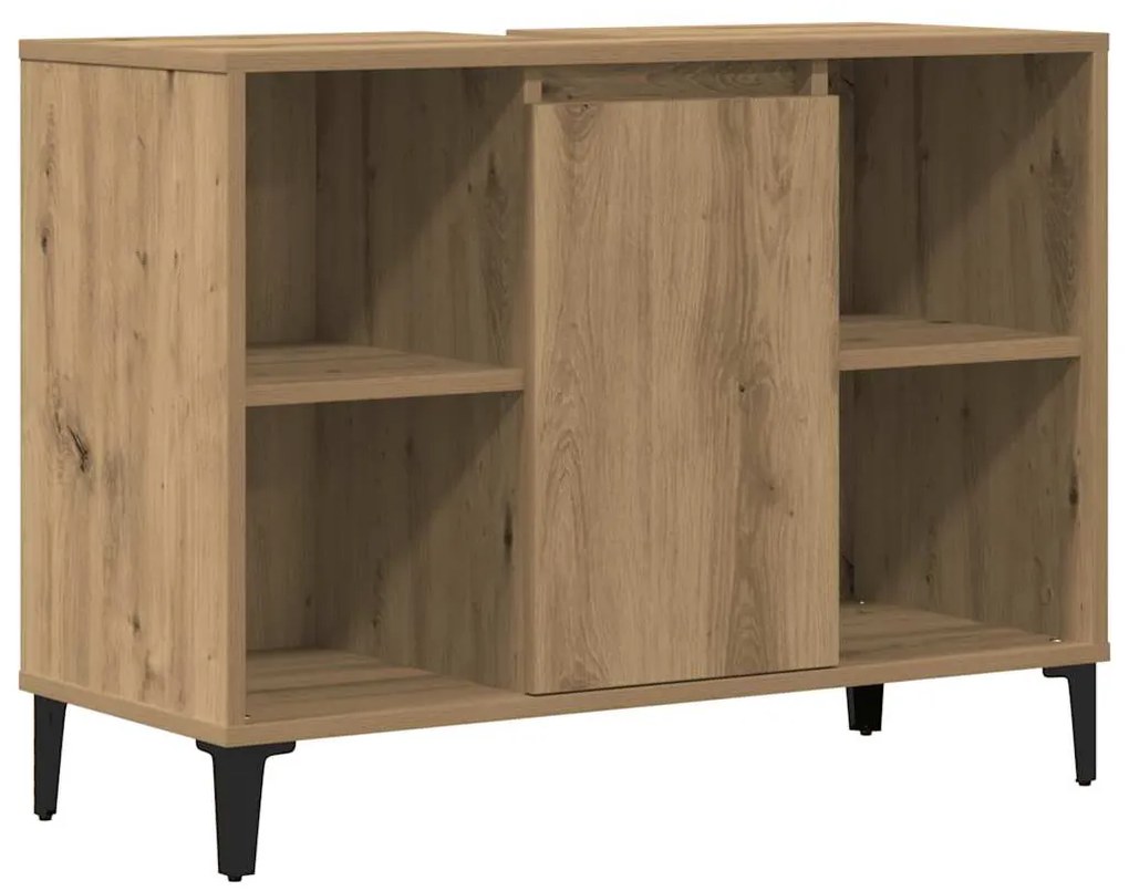 vidaXL Ντουλάπι Νιπτήρα τεχνίτης Δρυς 80 x 33 x 60 εκ.