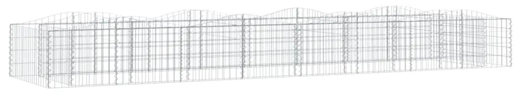 vidaXL Συρματοκιβώτιο Τοξωτό 600x100x50 εκ. από Γαλβανισμένο Σίδερο