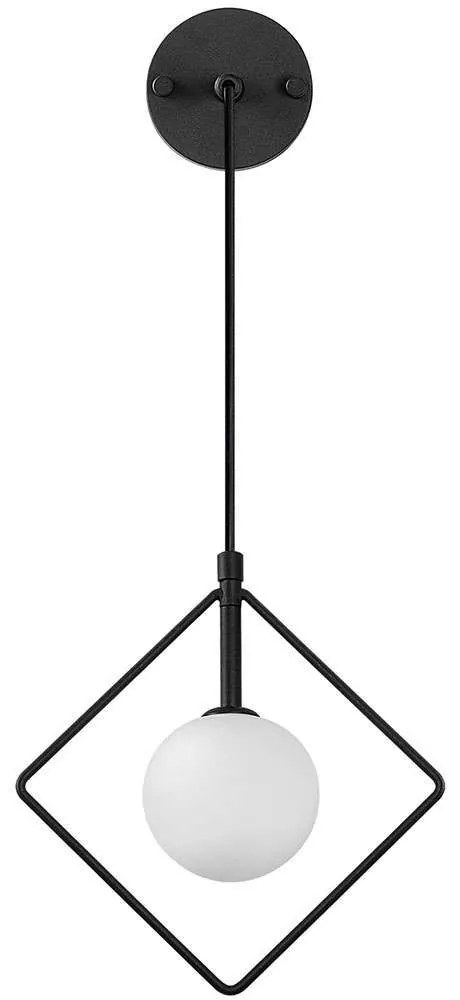 Φωτιστικό Τοίχου - Απλίκα Geometri 942FLG2104 24x15x40/117cm G9 10W Black Opviq