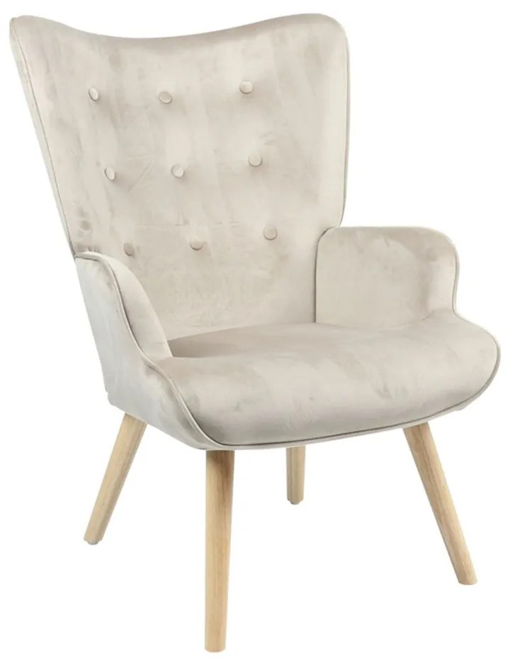 Πολυθρόνα - Μπερζέρα Fluffy 255-000024 75x69x96cm Natural-Beige