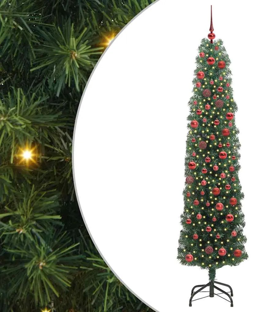 vidaXL Τεχνητό Χριστουγεννιάτικο Δέντρο με 300 LED Πράσινο 180 cm