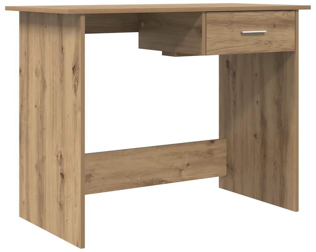 vidaXL Γραφείο artisan δρυς 100 x 50 x 76 εκ. Επεξεργασμένο ξύλο
