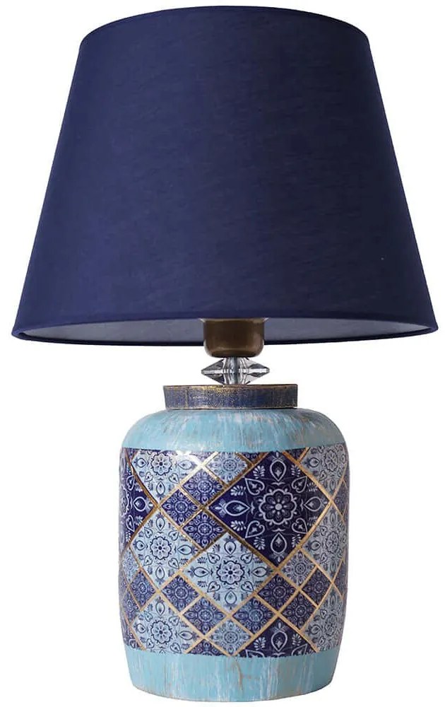 Φωτιστικό Επιτραπέζιο 687HMY2215 30x53cm E27 40W Multi-Blue Opviq