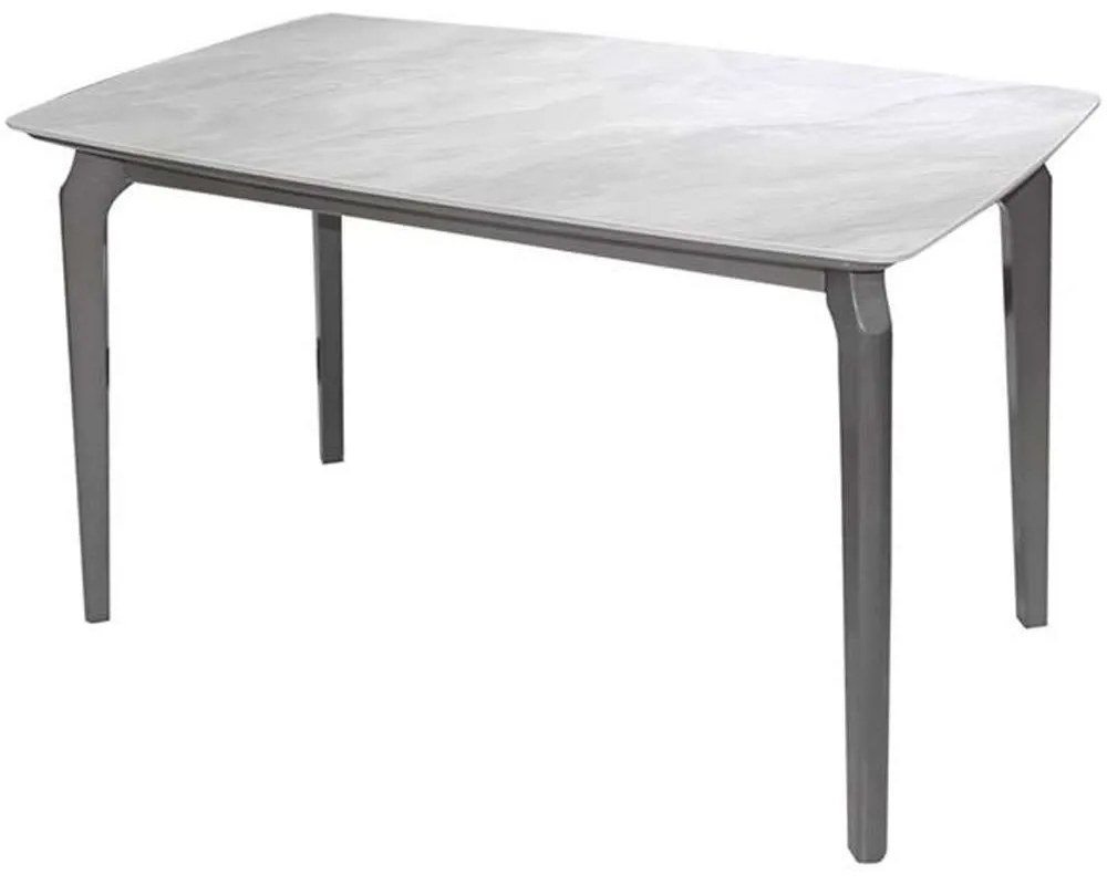 Τραπέζι Dalin Ε796,3 130x80x74cm Marble White-Grey Wood,Technomarble