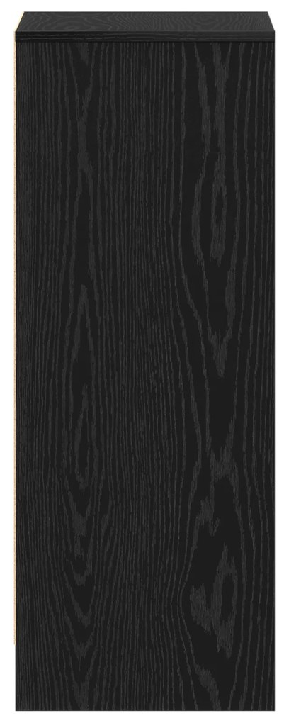 vidaXL Ντουλάπα Παπουτσιών Μαύρο Δρύς 60x35x92 εκ Επεξεργασμένο Ξύλο