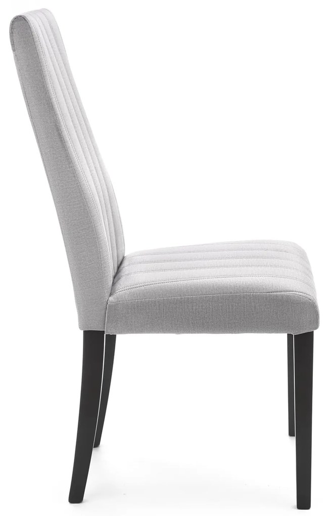 DIEGO 2 chair, color: quilted velvet Stripes - MONOLITH 85 DIOMMI V-PL-N-DIEGO_2-CZARNY-MONOLITH85