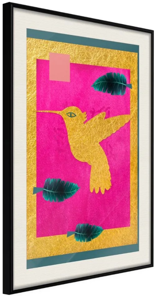 Αφίσα - Native American Hummingbird - 20x30 - Μαύρο - Με πασπαρτού