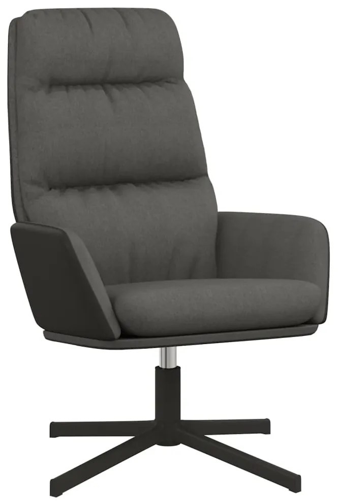 vidaXL Πολυθρόνα Relax Σκούρο Γκρι Υφασμάτινη