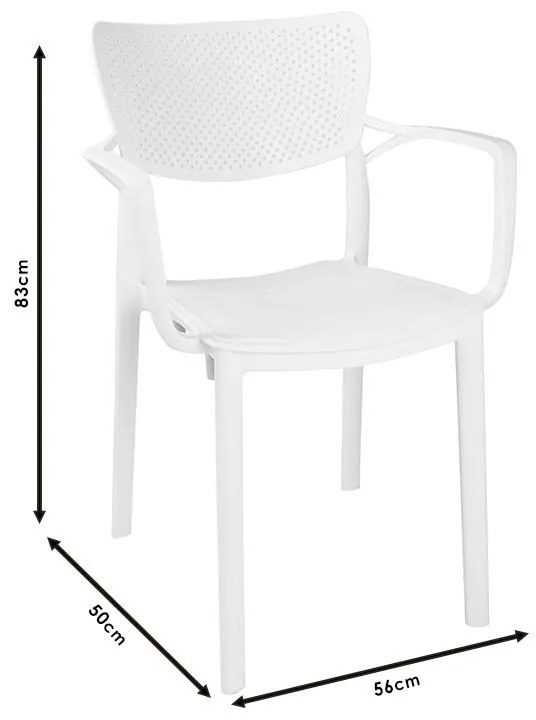 Καρέκλα - Πολυθρόνα Frontline PP cappucino 56x50x83 εκ.