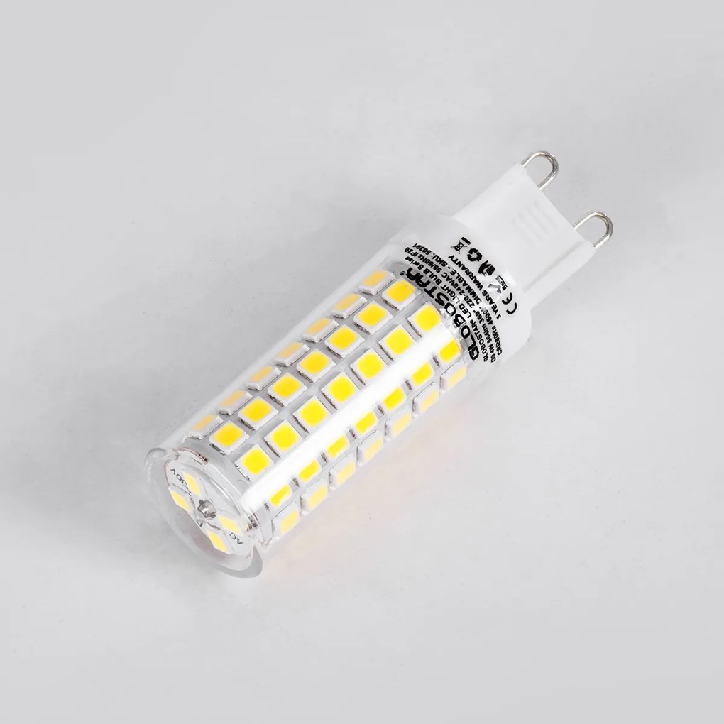 GloboStar 60390 Λάμπα LED G9 4W 584lm 360° AC 220-240V IP20 Φ1.86 x Υ6.3cm Ψυχρό Λευκό 6000K Dimmable - 3 Years Warranty - 60390