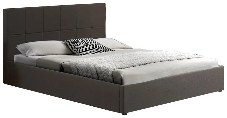 Κρεβάτι Zamblene (Για Στρώμα 160x200cm) 347-000010 Με Αποθηκευτικό Χώρο 170x214,5x90cm Anthracite Διπλό