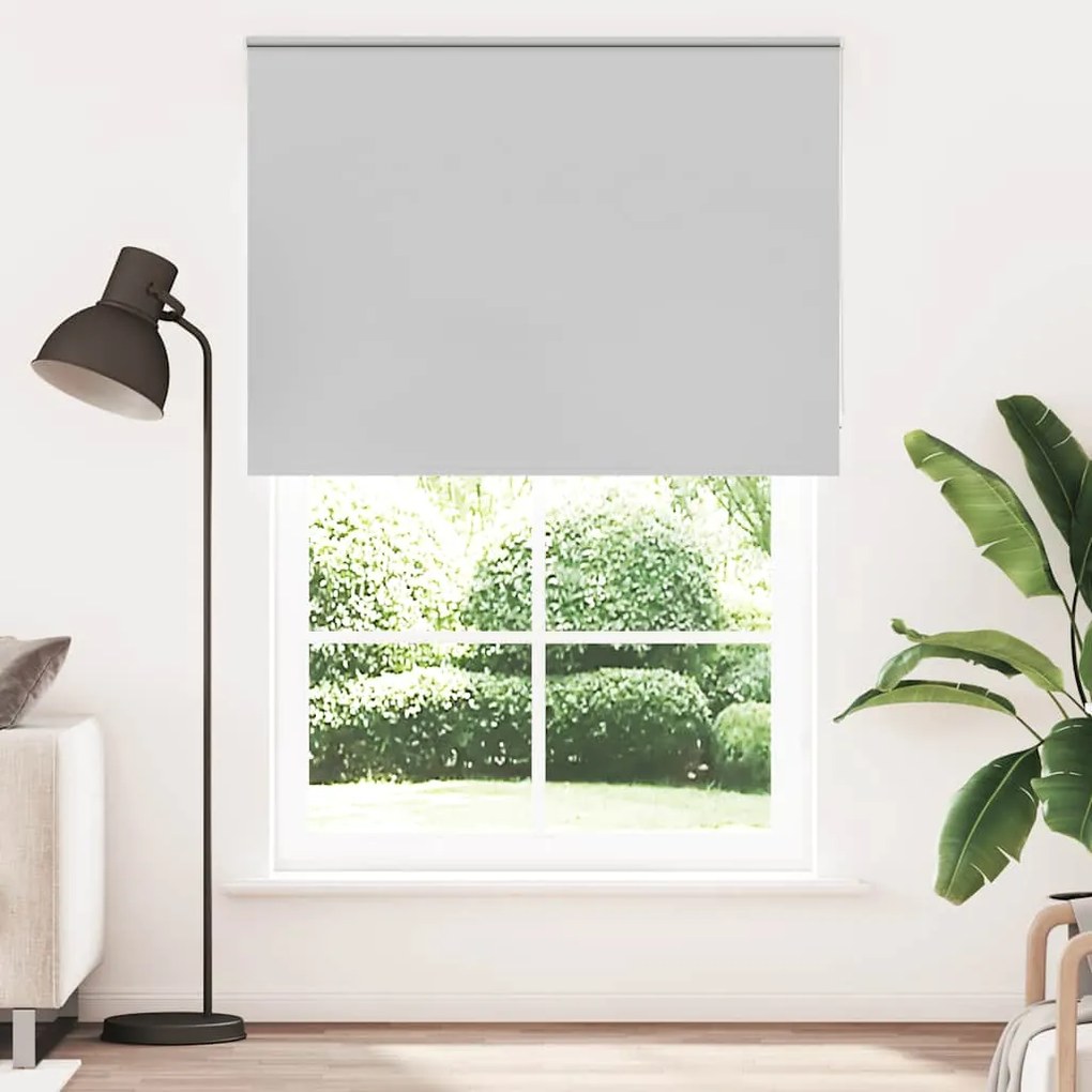 vidaXL Roller Blind Blackout ανοιχτό γκρι 165x210 cm Πλάτος υφάσματος