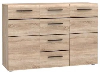 Μπουφές Solo 150x41x82cm Sonoma με Wenge και MDF Καμπυλωτό τελείωμα στις πόρτες. - TO-SOLO2D4S - TO-SOLO2D4S