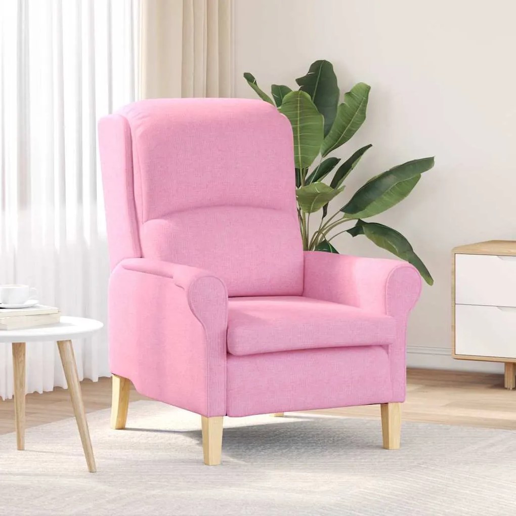 vidaXL Πολυθρόνα Ροζ 76 x 94 x 102 εκ. ύφασμα