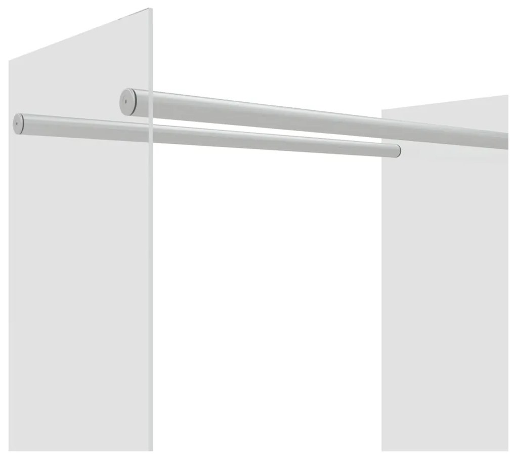 vidaXL Ράφι Καυσόξυλων Διαφανές 80 x 35 x 100 εκ. από Ψημένο Γυαλί