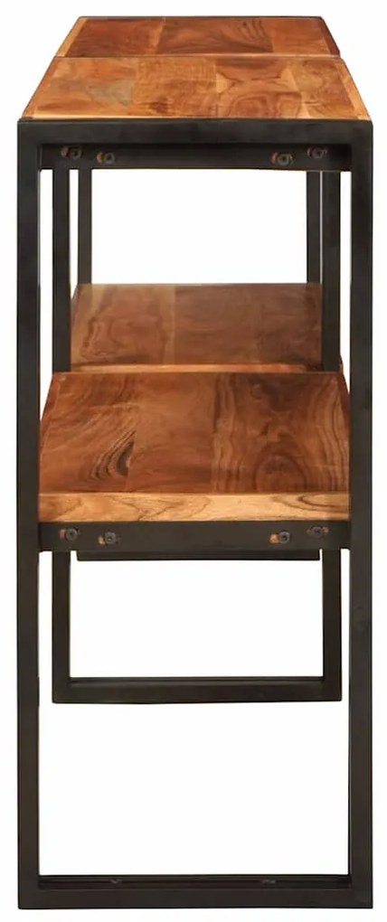 vidaXL Τραπέζι κονσόλας Καφέ 160 x 33 x 75 εκ. Μασίφ ξύλο ακακίας