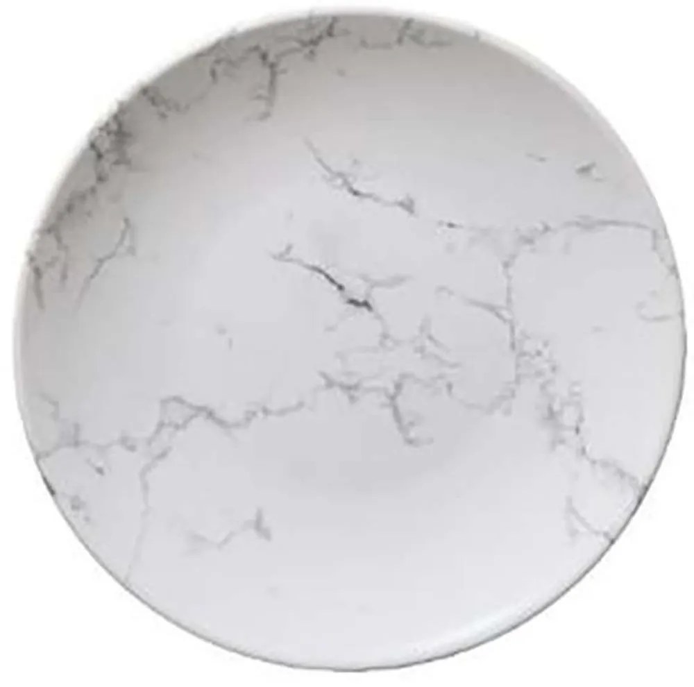 Πιάτο 07.154727A Φ19cm Κεραμικό Marble White Ceramic