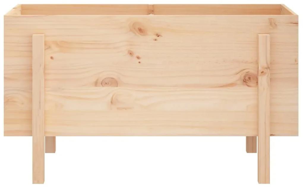 Ζαρντινιέρα Υπερυψωμένη 101 x 50 x 57 εκ. από Μασίφ Ξύλο Πεύκου - Καφέ