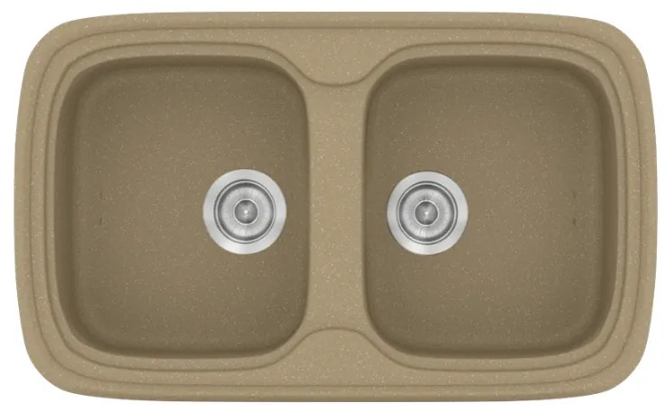 Sanitec Classic 312 Metallic Cream Νεροχύτης