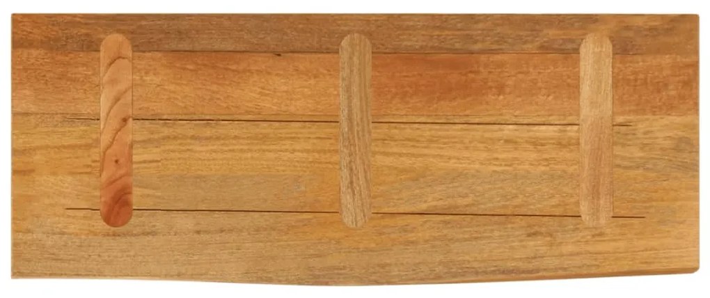vidaXL Επιφάνεια Τραπεζιού 90x20x3,8 εκ. Live Edge Μασίφ Ξύλο Μάνγκο