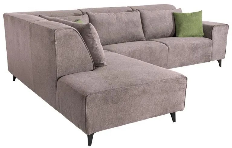 Γωνιακός Καναπές Legend Fylliana Αριστερή γωνία Καφέ Ύφασμα 272x197x80εκ 272x197x80 εκ.