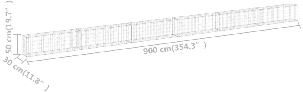 ΣΥΡΜΑΤΟΚΙΒΩΤΙΟ ΤΟΙΧΟΣ 900X30X50 ΕΚ. ΓΑΛΒΑΝ. ΧΑΛΥΒΑΣ + ΚΑΛΥΜΜΑΤΑ 147816