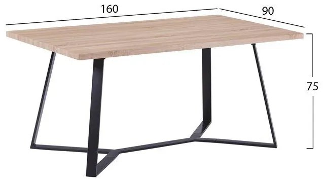 Σετ τραπεζαρίας C11182 5τμχ με Τραπέζι ALDWIN MDF 160x90εκ. & Καρέκλες IVY Βελούδο Κυπαρισσί