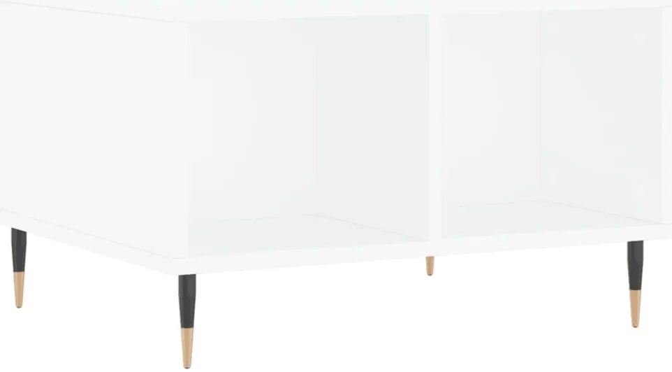 vidaXL Τραπεζάκι Σαλονιού Λευκό 60x50x36,5 εκ. από Επεξεργασμένο Ξύλο