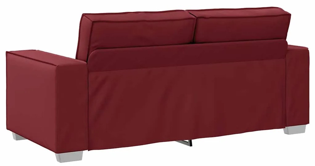vidaXL Καναπές Loveseat 180 εκ με μαξιλάρι Κόκκινο Δερματίνη