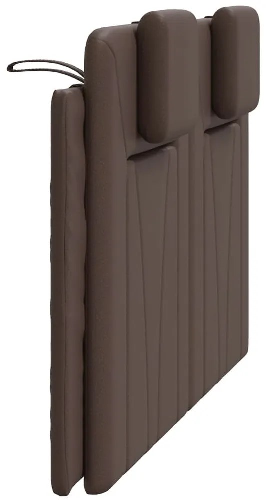 vidaXL Μαξιλάρι για Κεφαλάρι Viana Καφέ 120 εκ. από Συνθετικό Δέρμα