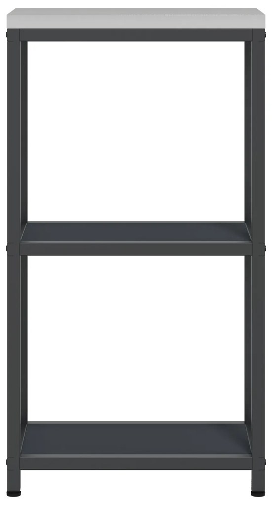 vidaXL Ράφι Αποθήκευσης Κουζίνας Ανθρακί 60 x 50 x 92 εκ. Ατσάλι