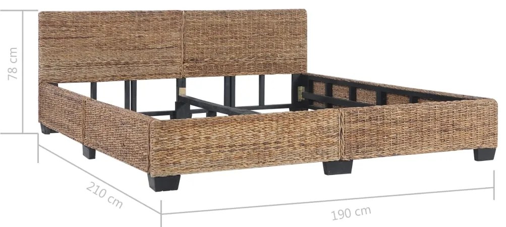 vidaXL Πλαίσιο Κρεβατιού 180 x 200 εκ. από Φυσικό Ρατάν
