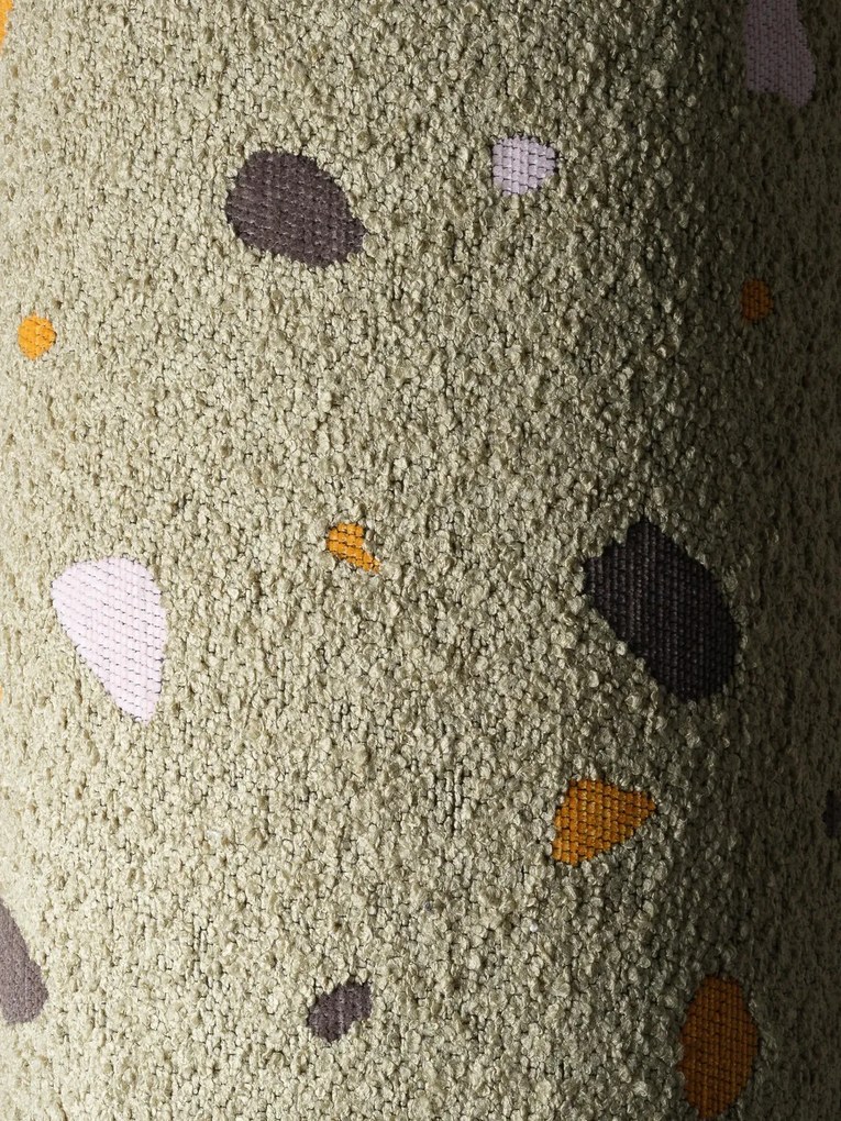 Terrazzo Καρεκλα Moon Υφασμα Μπουκλε / Σενιλ Ανοιχτό Πράσινο