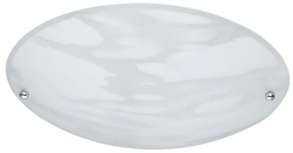 Φωτιστικό Οροφής - Πλαφονιέρα Lana 6196011-07 1xE27 40W Φ25cm 9cm White-Silver Trio Lighting Metal