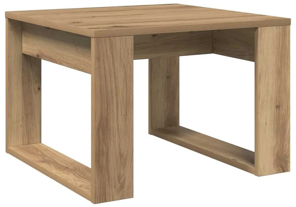 vidaXL Βοηθητικό Τραπέζι Artisan Δρυς 50 x 50 x 35 εκ. Επεξ. Ξύλο