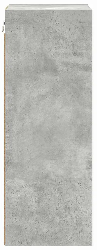 vidaXL Κρεμαστό ντουλάπι Σκυρόδεμα Γκρι 30 x 29,5 x 80 εκ.