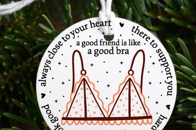 Intra απο ξύλο plywood  Χρώμα wenge 3mm-4mm πάχος - Αστείο Χριστουγεννιάτικο Στολίδι Δίασταση 6x6 cm INTRAFABR-107365415