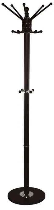 PROMO Καλόγερος Μέταλλο Βαφή Καρυδί  Φ36cm H.172cm [-Καρυδί-, -Μαύρο-] [-Μάρμαρο - Τεχνομάρμαρο-, -Μέταλλο-] ΕΜ181,1