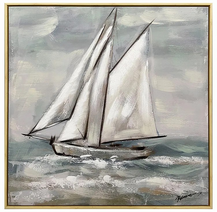 Πίνακας σε καμβά Siedo Inart με πλαίσιο 70x3.5x70εκ