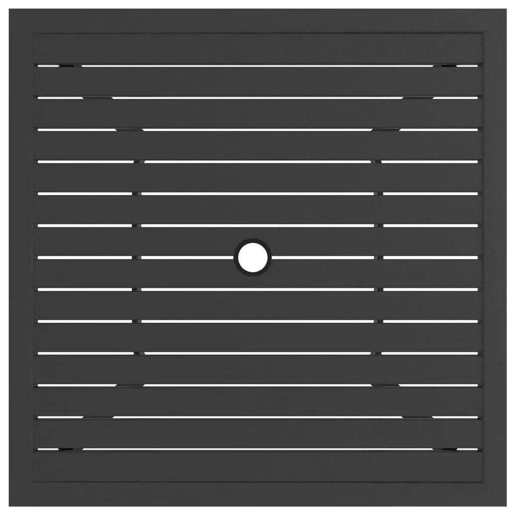 vidaXL Τραπέζι Κήπου Ανθρακί 81,5 x 81,5 x 72 εκ. Ατσάλινο